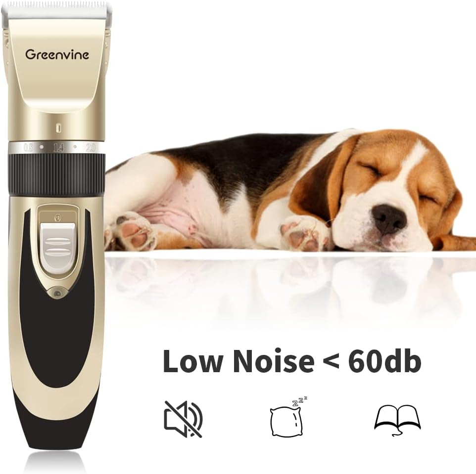 Professional Rechargeable Dog and Cat Grooming Kit with Hair Clippers and Remover
